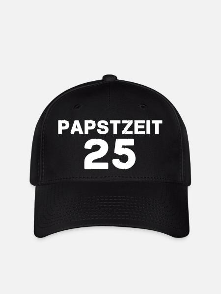 Papst 25 - Flexfit Cap - Schwarz