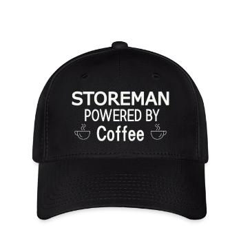 Storeman Powered By Coffee - Flexfit Cap - Schwarz - Vorne