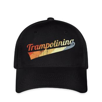 Vintage Trampolinspringen - Flexfit Cap - Schwarz - Vorne