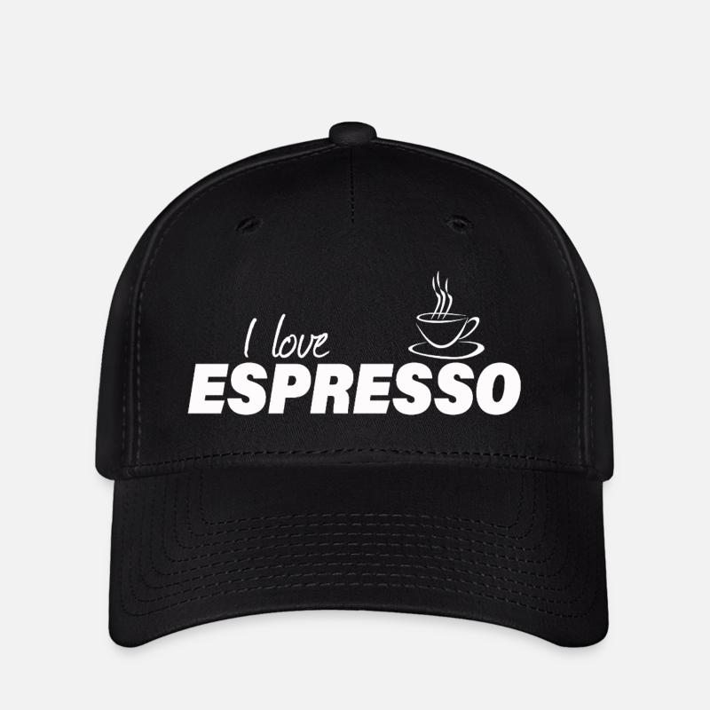 I LOVE ESPRESSO - Flexfit Cap - black