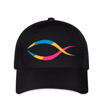 le poisson comme un symbole chrétien - Casquette Flexfit - noir - Devant