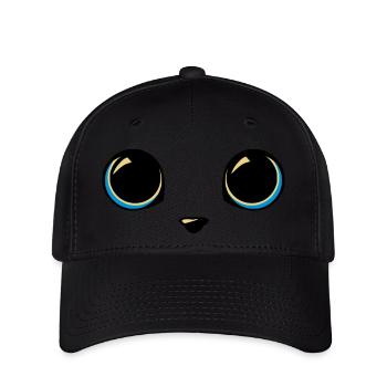 cat eyes - Flexfit Cap - black - Front