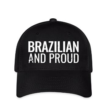 Brésil brésilien et fier - Casquette Flexfit - noir - Devant
