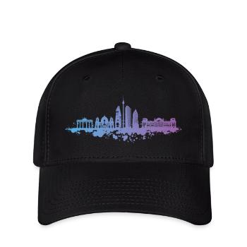 Capitale de la Porte de Brandebourg de Berlin - Casquette Flexfit - noir - Devant