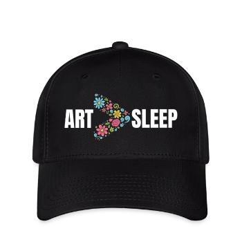 Floral Art > Sleep – Funny Artist T-Shirt - Flexfit Cap - black - Front