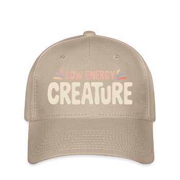 Low Energy | Relaxed animal humor - Flexfit Cap - khaki - Front