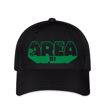 Ufo Area 51 - Flexfit Cap - black - Front