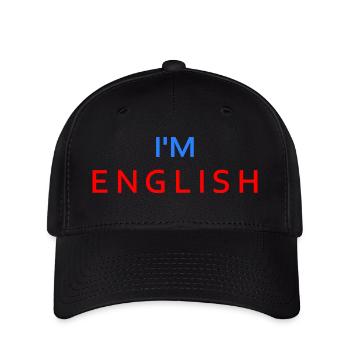 Im english - Casquette Flexfit - noir - Devant