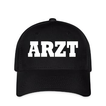 Arzt - Flexfit Cap - Schwarz - Vorne