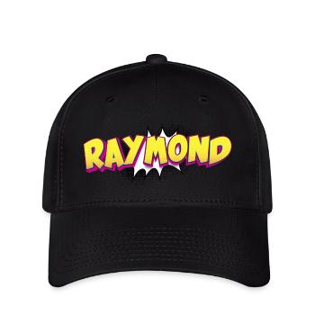 Raymond Custom Name Comic Book Style Pop Art, - Flexfit Cap - black - Front