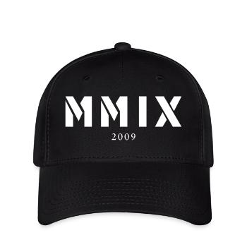 Römische Zahl Geburtsjahr Made in 2009 - Flexfit Cap - Schwarz - Vorne