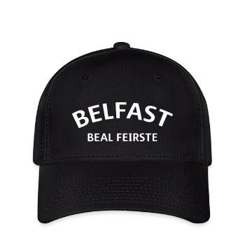Belfast Beal Feirste North Ireland Nordirland - Flexfit Cap - Schwarz - Vorne