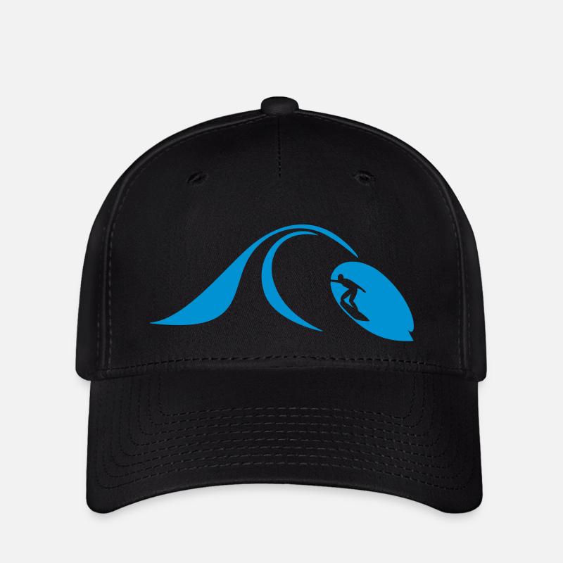 Catch a Wave - Flexfit Cap - black