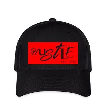 Hustle - Flexfit Cap - Schwarz - Vorne