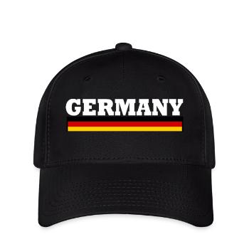 Germany flagge - Flexfit Cap - Schwarz - Vorne