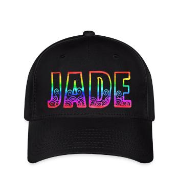 jade rs regenbogen - Flexfit Cap - Schwarz - Vorne
