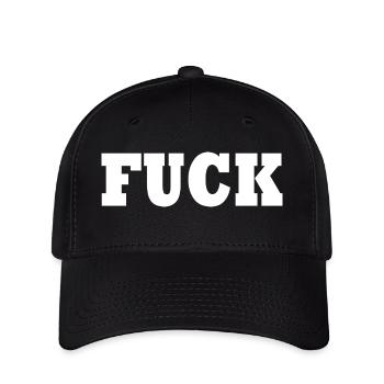 Fuck - Flexfit Cap - black - Front