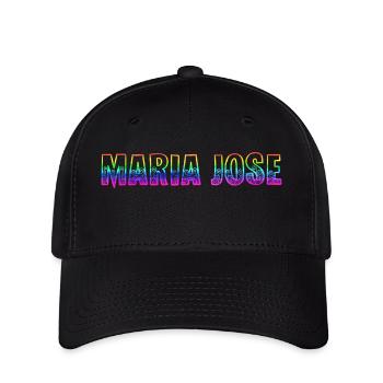 maria jose rs regenbogen - Flexfit Cap - Schwarz - Vorne