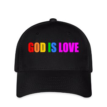 God is love - Flexfit Cap - black - Front