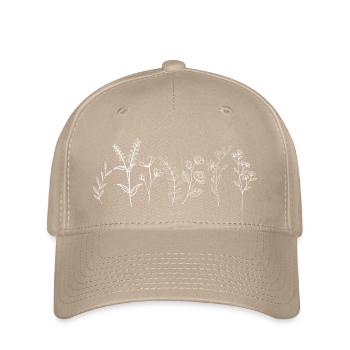 Wildblumen - Flexfit Cap - Khaki - Vorne