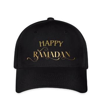 Happy Ramadan Golden - Flexfit Cap - black - Front