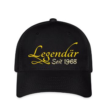 Jahr 1968 - Flexfit Cap - Schwarz - Vorne