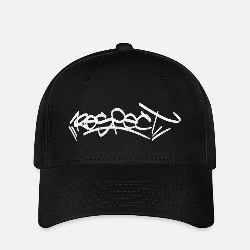 respecter le jour du graffiti - Casquette Flexfit - noir