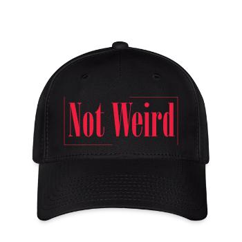 Not Weird - Flexfit Cap - black - Front