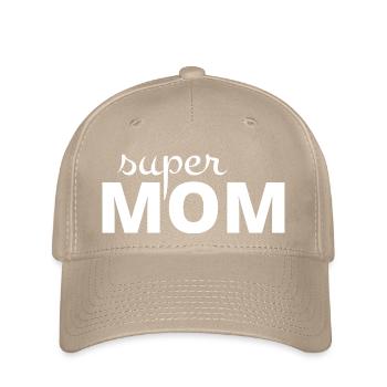 Super mom - Flexfit Cap - khaki - Front