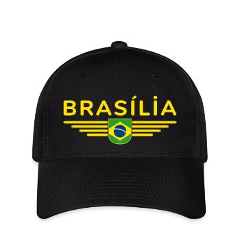 Brasília T-shirt for fans and travelers - Flexfit Cap - black - Front