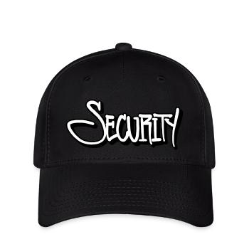 Étiquette de sécurité - Casquette Flexfit - noir - Devant