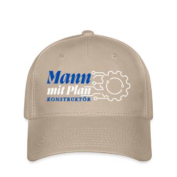 Mann mit Plan - Konstruktör, Konstrukteur - Flexfit Cap - Khaki - Vorne