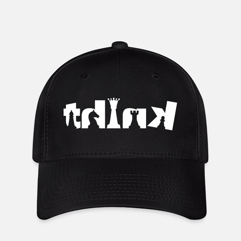Penser aux échecs - Casquette Flexfit - noir