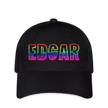 edgar rs arc-en-ciel - Casquette Flexfit - noir - Devant