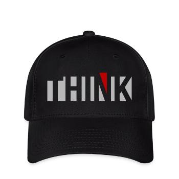 THINK - Flexfit Cap - Schwarz - Vorne