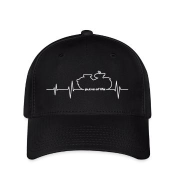Simson Spatz EKG Pulse of Life - Flexfit Cap - Schwarz - Vorne