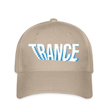 trance music logo design. - Flexfit Cap - khaki - Front