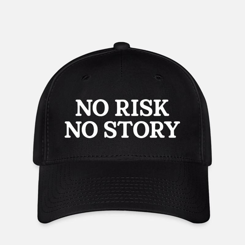 No Risk No Story - Flexfit Cap - black