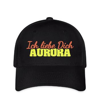 Liebe Aurora - Flexfit Cap - Schwarz - Vorne