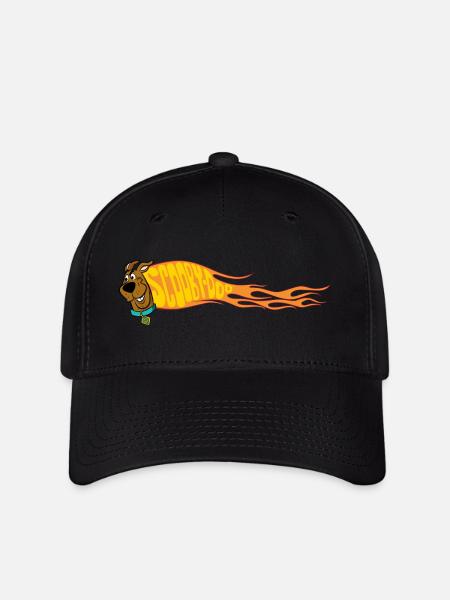 Scooby-Doo Mit Flamme Und Aufschrift - Flexfit Cap - Schwarz