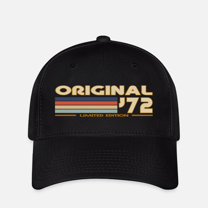 Rétro vintage 1972 - Casquette Flexfit - noir