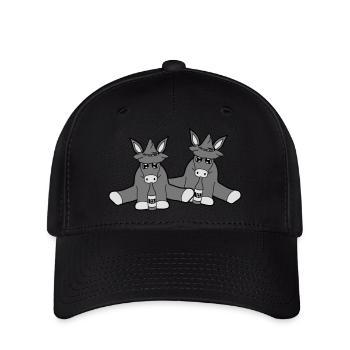 2 freunde team bayern hut bier alkohol - Flexfit Cap - Schwarz - Vorne