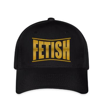 fétiche latex esclave bdsm bondage esclave domine - Casquette Flexfit - noir - Devant