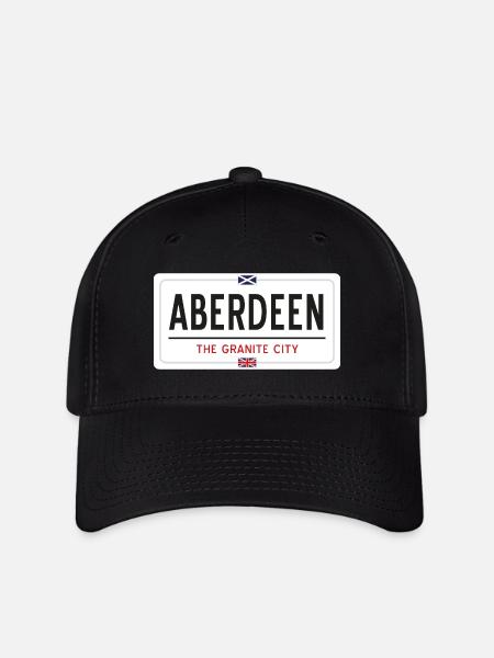 Ortsschild von Aberdeen - Flexfit Cap - Schwarz