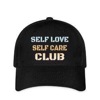 Affirmations d’amour de soi - Casquette Flexfit - noir - Devant