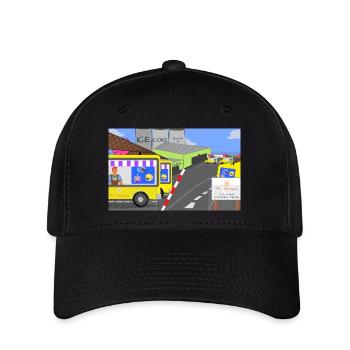 The 'Ice Cream' Factory - Flexfit Cap - black - Front