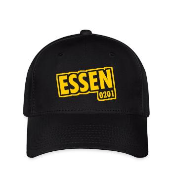 Essen - 0201 - Indicatif régional - Slogan - Casquette Flexfit - noir - Devant