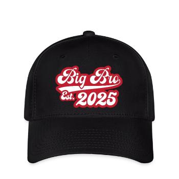 Big Bro Est 2025 - Flexfit Cap - Schwarz - Vorne