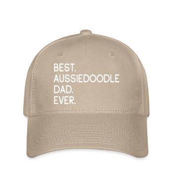 Aussiedoodle Aussie-Poo AussiePoo Hund Besitzer - Flexfit Cap - Khaki - Vorne
