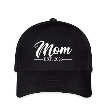 Mom Est 2026 - Flexfit-lippis - musta - Edestä